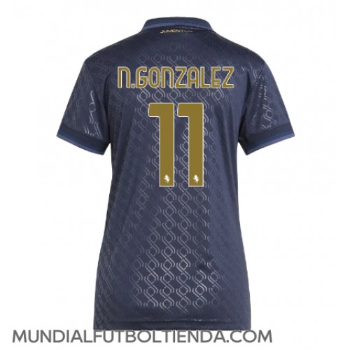 Camiseta Juventus Nicolas Gonzalez #11 Tercera Equipación Replica 2024-25 para mujer mangas cortas